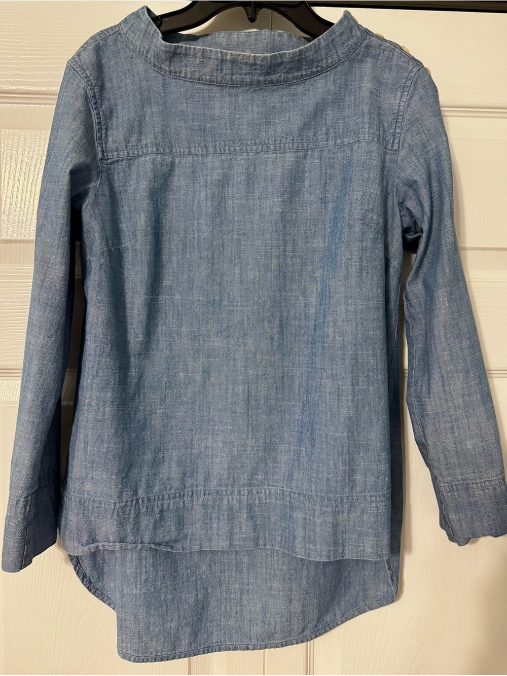 J. Crew Girls Light Blue Chambray Shirt